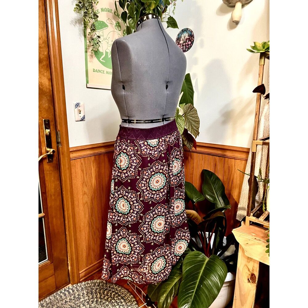 LulaRoe Purple Paisley Flowy Skirt